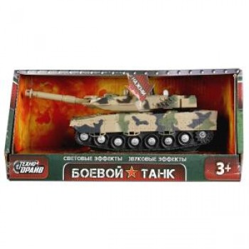 ТАНК ТЕХНОДРАЙВ ИНЕРЦ., СВЕТ+ЗВУК В РУСС. КОР. 27,5*13*11,5СМ в кор.48шт