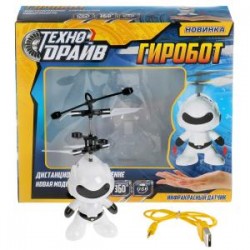 ВЕРТОЛЕТ гиробот свет, usb, з-у, кор.19*17,5*5,5см ТЕХНОДРАЙВ в кор.2*48шт	