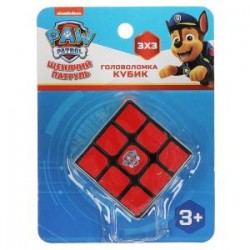 Логическая игра Щенячий Патруль кубик 3х3, блист.12*16*8см ИГРАЕМ ВМЕСТЕ в кор.2*60шт								