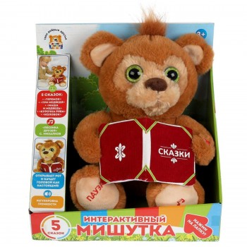Игрушка мягкая интерактивная Михалков С. стихи мишка сказочник 5сказок 	