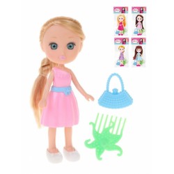 Игр. наб. "Модница", в компл. кукла 16см., предм. 2шт. в ассорт., пакет							