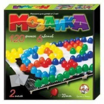 Мозаика d20/6цв./120шт. 2 поля Мозаика d20/6цв./120шт. 2 поля