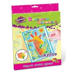 Витражная аппликация "Жираф"