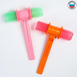 Погремушка «Молоток», цвета МИКС															