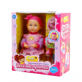 Интерактивная кукла-младенец Dolly Toy "Веселые прятки" Интерактивная кукла-младенец Dolly Toy "Веселые прятки"