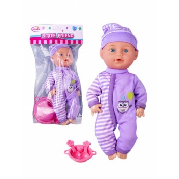 Игр. наб. "Мой малыш", в компл. пупс 26 см., предм. 3 шт., пакет.							