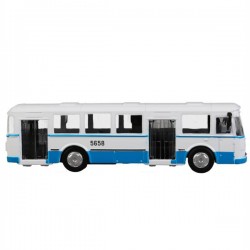 Машина металл АВТОБУС лиаз-677, 15 см, двери, инерц., кор. Технопарк в кор.2*24шт	
