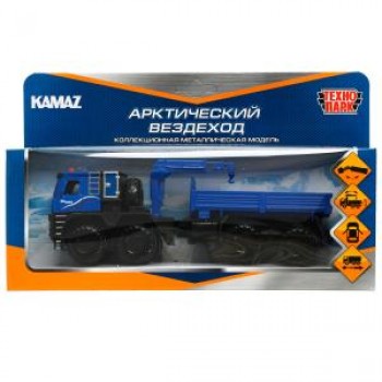 Машина металл KAMAZ АРКТИЧЕСКИЙ ВЕЗДЕХОД 19 см, двери, подв дет, инер, кор. Технопарк в кор.2*32шт	