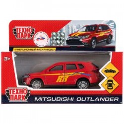 Машина металл MITSUBISHI OUTLANDER СПОРТ 12 см, двери, багаж, инерц, кор Технопарк в кор.2*36шт										