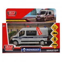 Машина металл RENAULT master ПОЛИЦИЯ длина 14 см, 