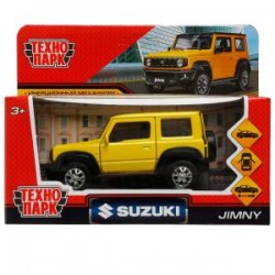 Машина металл SUZUKI JIMNY 11,5 см, двери, багаж, инерц, желтый, кор. Технопарк в кор.2*36шт	