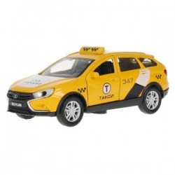 Машина металл свет-звук LADA VESTA SW CROSS ТАКСИ 12 см,