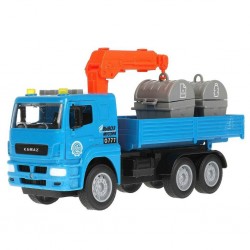 Машина пластик свет-звук KAMAZ МАНИПУЛЯТОР 28 см