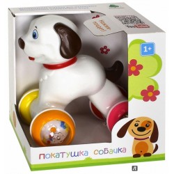 Игрушка-покатушка "Собачка", в коробке, 16*11*17 см